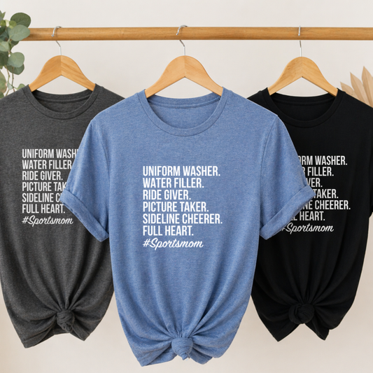 Sports Mom Tees/Crewnecks/Hoodies