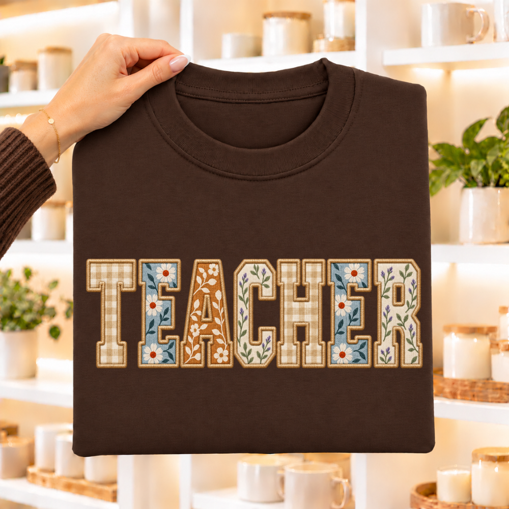 TEACHER Faux Patchwork