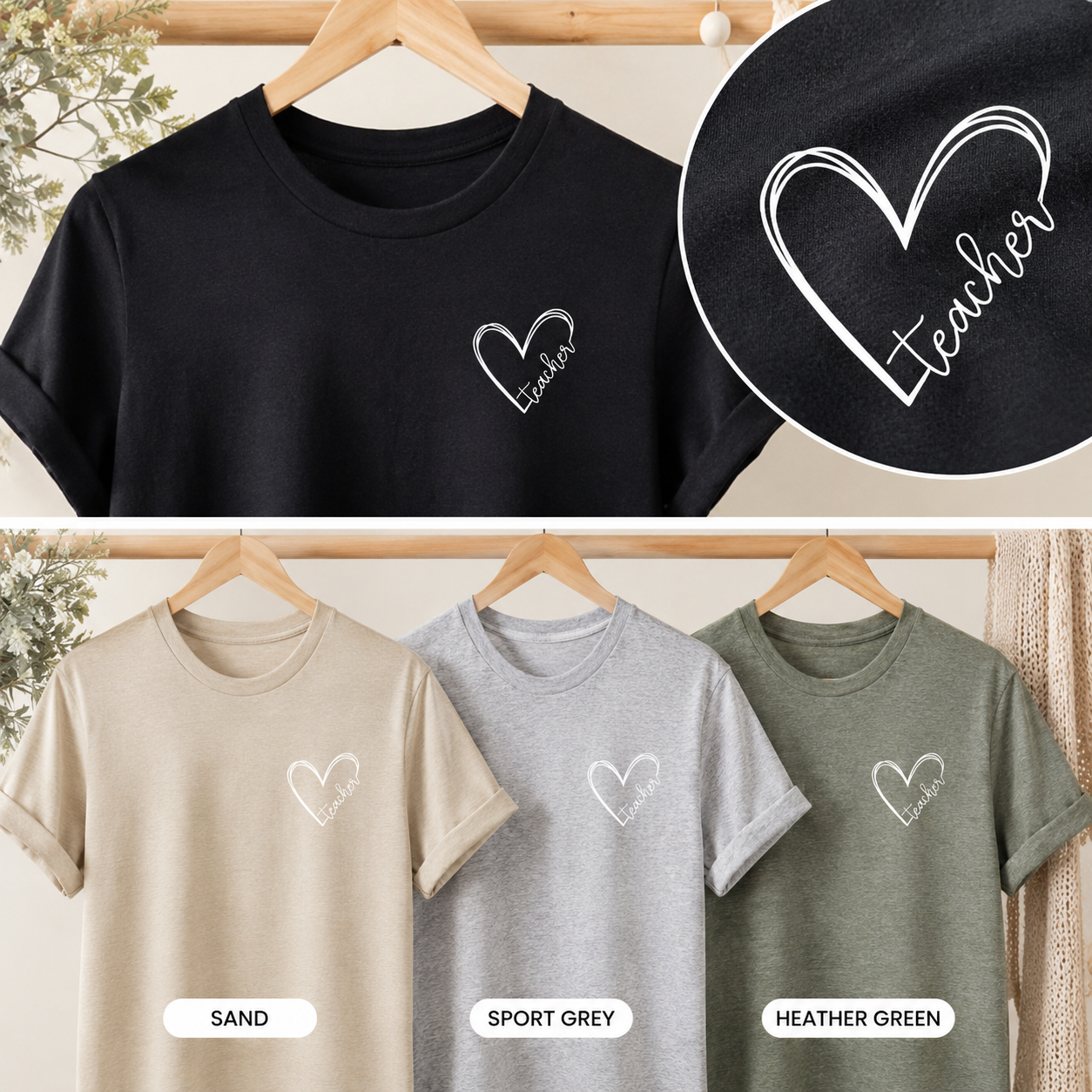 Teacher Heart Tees