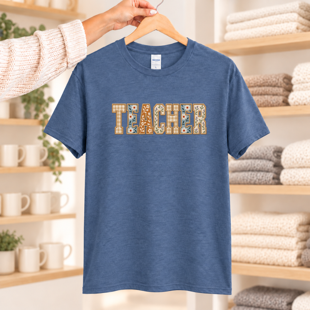 TEACHER Faux Patchwork