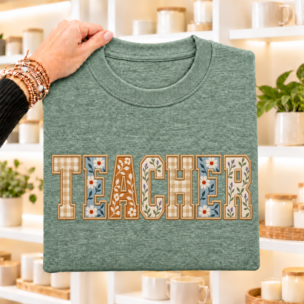 TEACHER Faux Patchwork