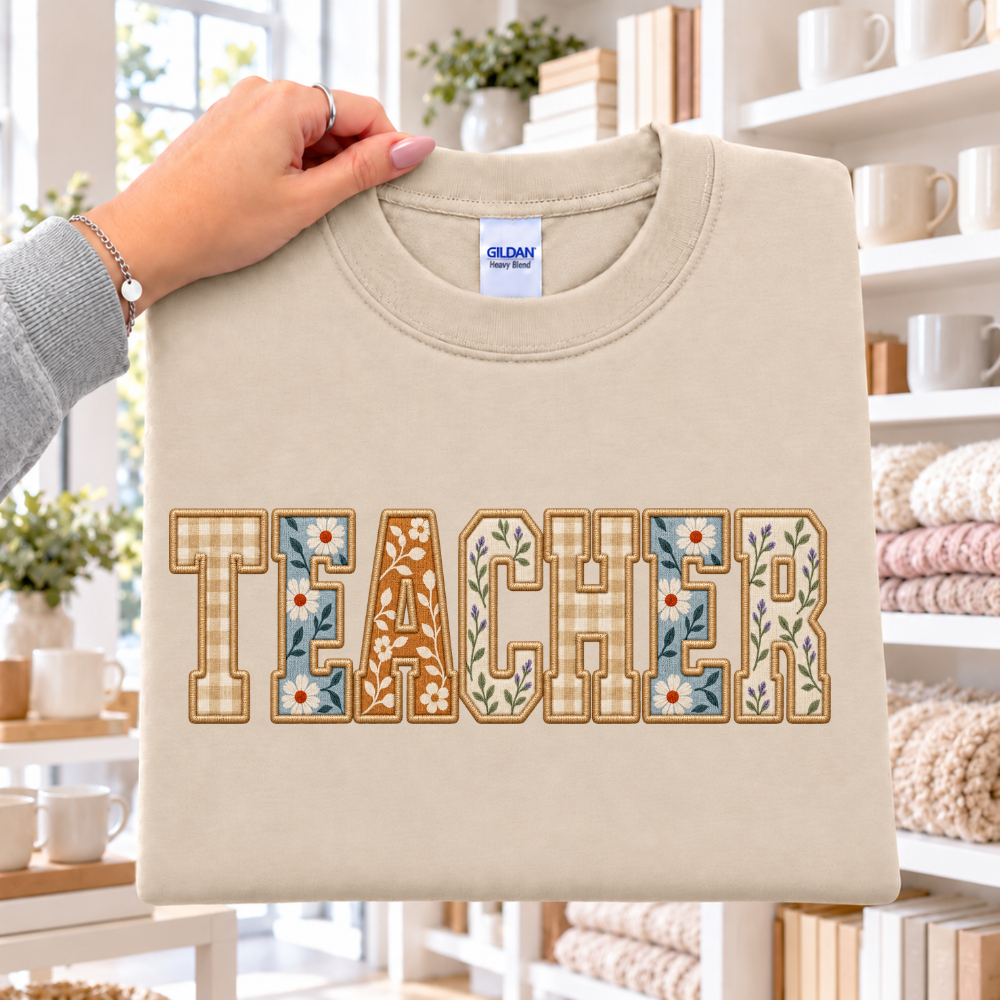 TEACHER Faux Patchwork