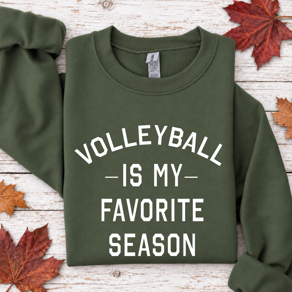 Volleyball Is My Favorite Season Tees/Crewnecks/Hoodies