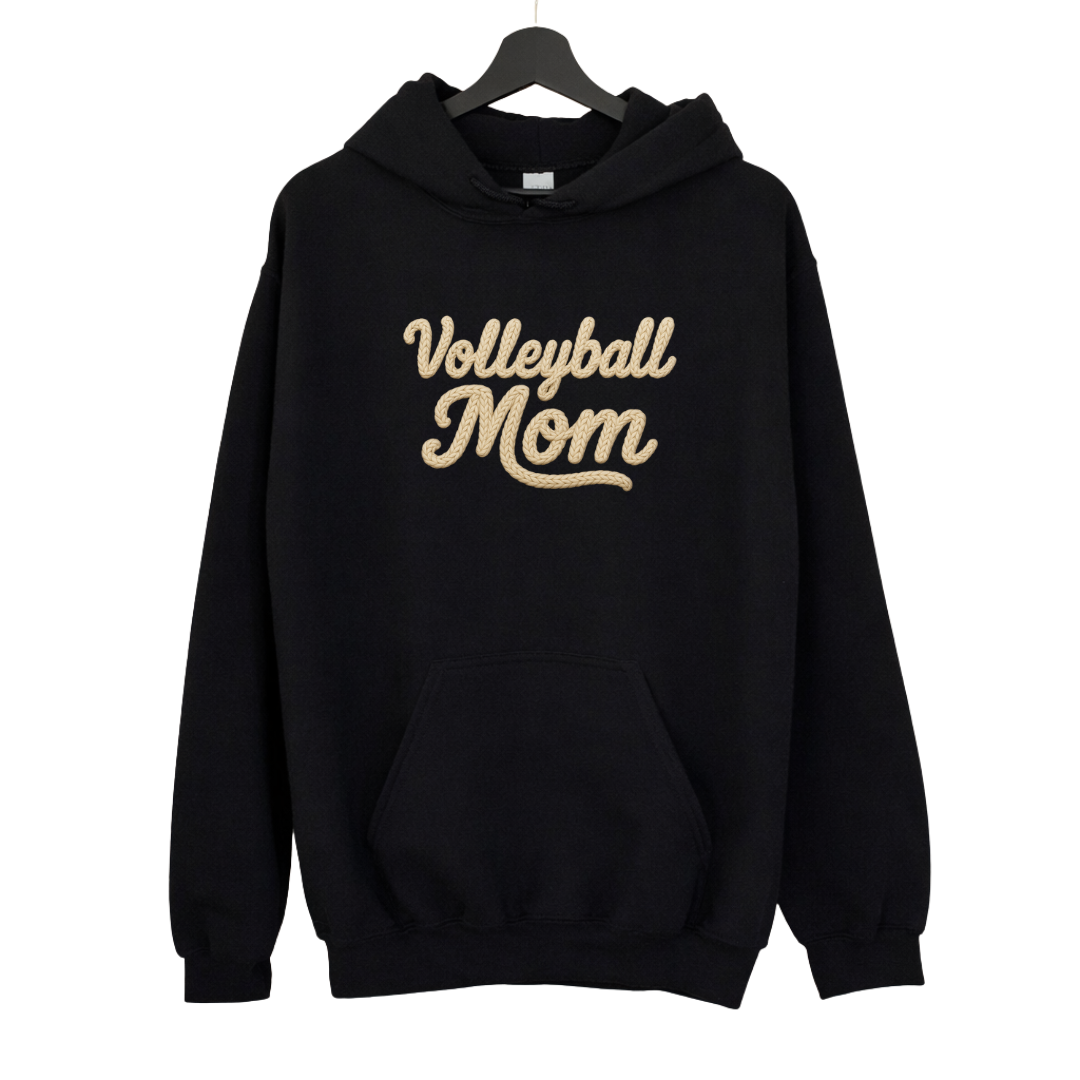 Volleyball Mom Faux Yarn Tees/Crewnecks/Hoodies