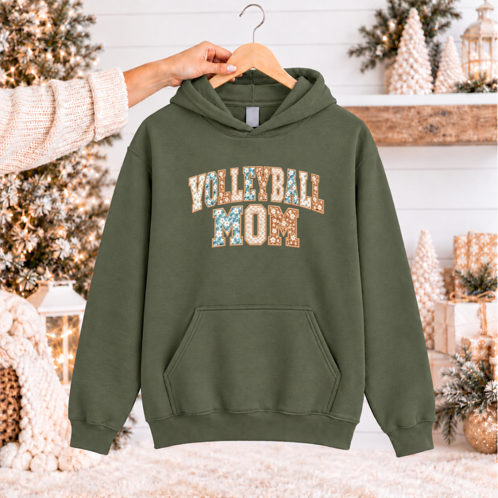 Volleyball Mom Faux Patchwork