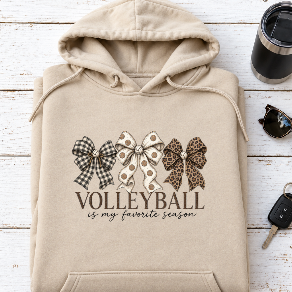 Volleyball Is My Favorite Season Bows