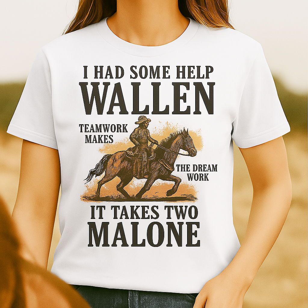 Wallen Malone White Tees
