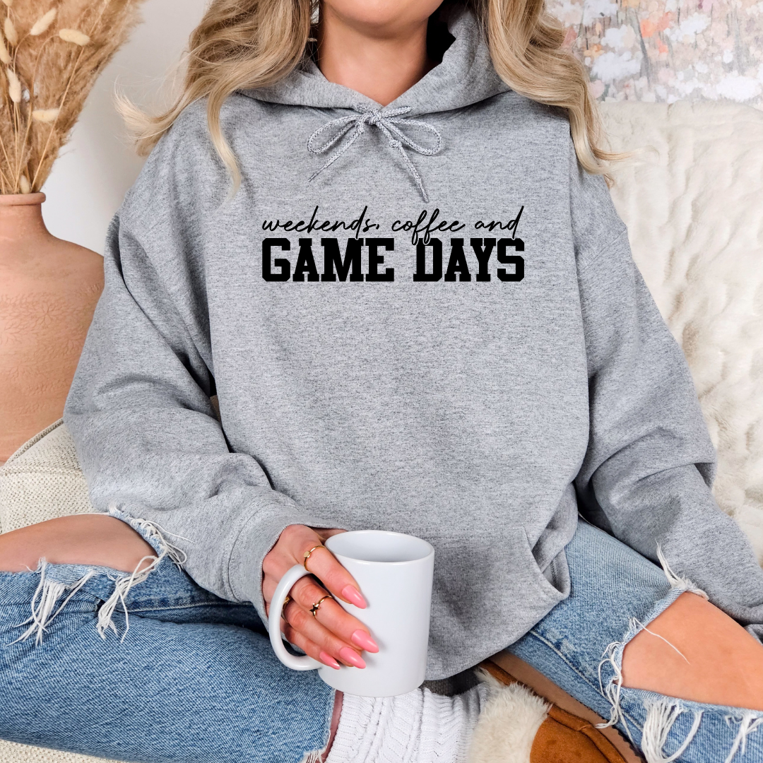 Weekends Coffee and Game Days Tees/Crewnecks/Hoodies