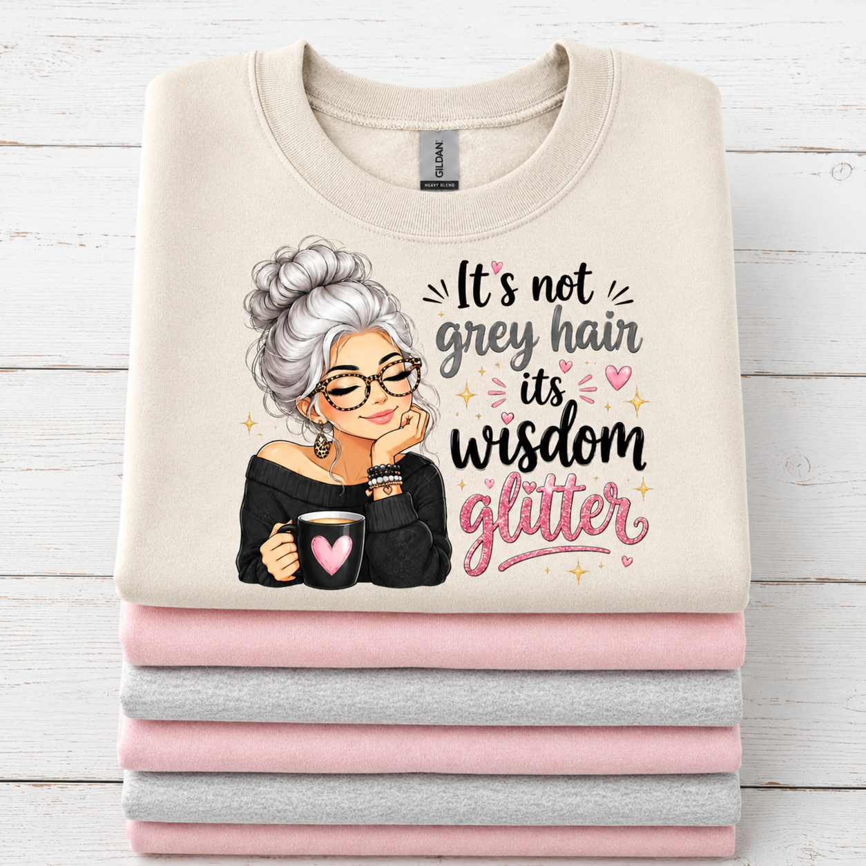 Wisdom Glitter Tees/Crewnecks/Hoodies