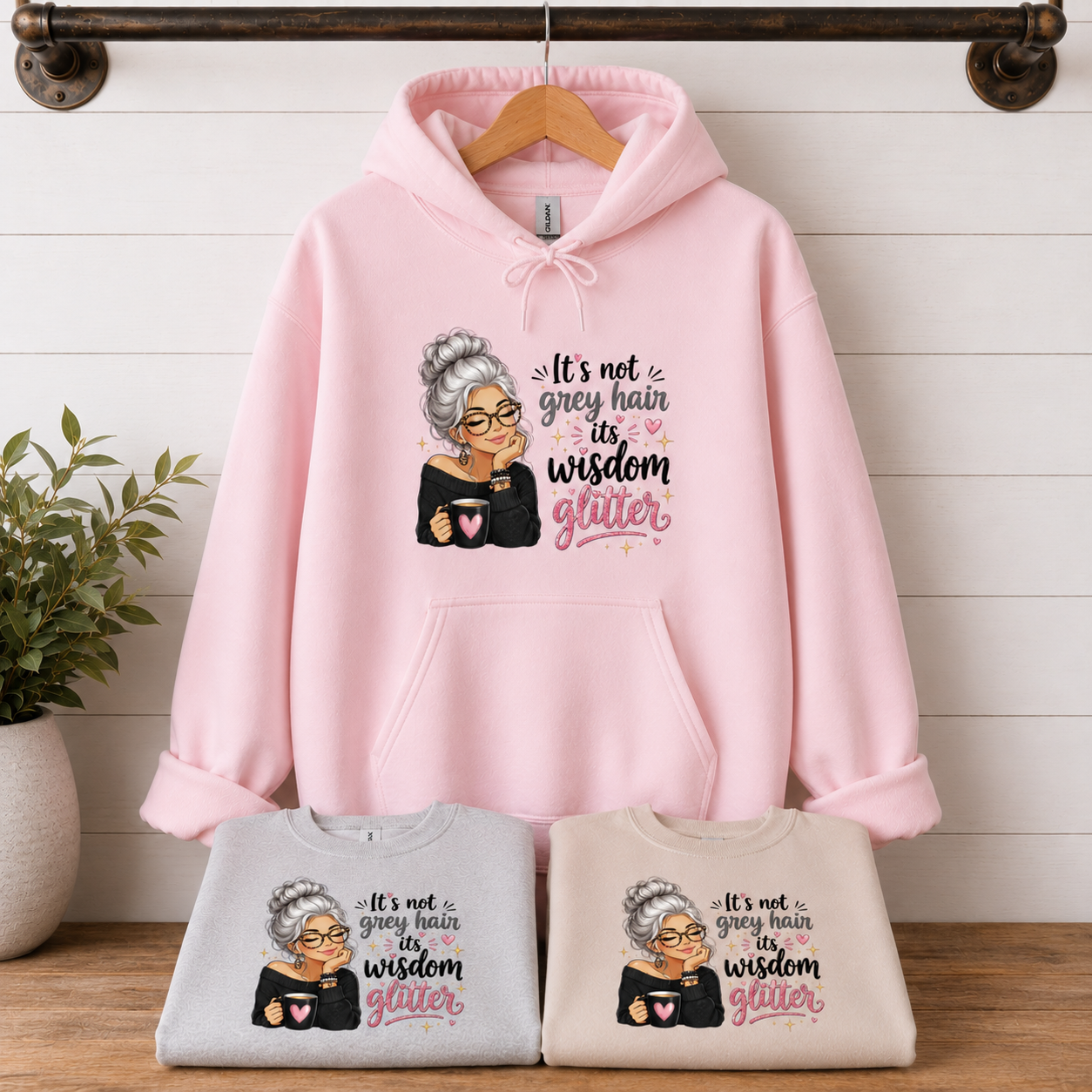 Wisdom Glitter Tees/Crewnecks/Hoodies